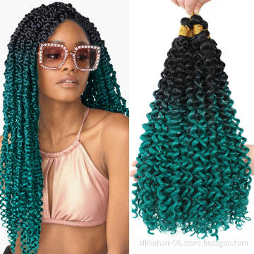 Marlybob Water Wave Crochet Hair Braids 14 " Ombre Water Wave Crochet synthetic braiding hair Synthetic Hair Extensions Bundle